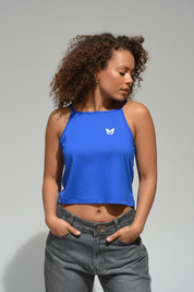 Blå Topp Crop Top Cobalt Blue