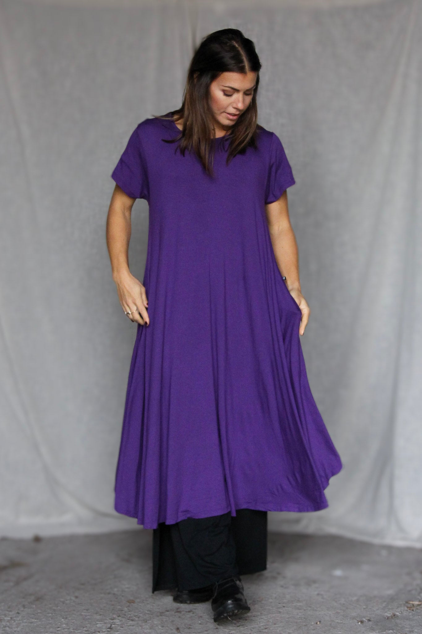 Mörklila Klänning Ballerina Original Limited Dark Purple