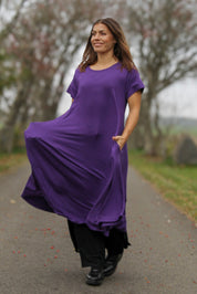Mörklila Klänning Ballerina Original Limited Dark Purple