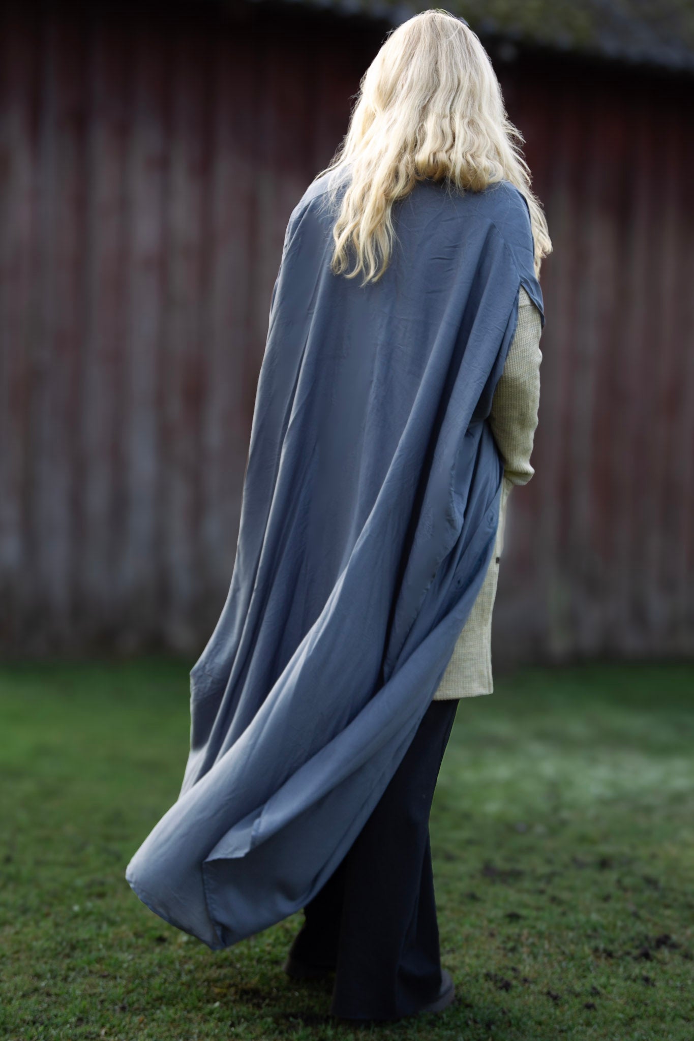 Grå Kaftanklänning Olinda Grey