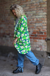 Patterned Cape Tärnaby Green/Blue