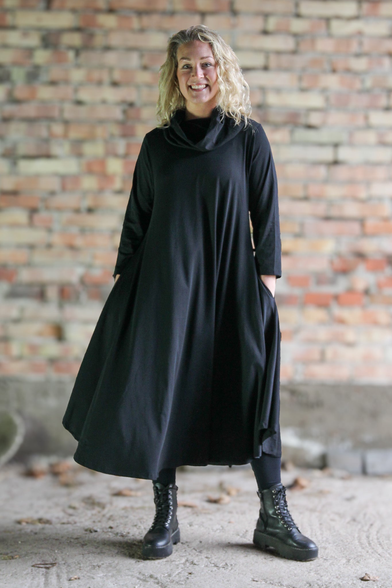 Svart kjole Ballerina Polo Svart
