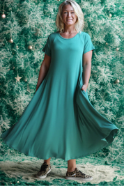 Bladgrön Klänning Ballerina Original Foliage Green