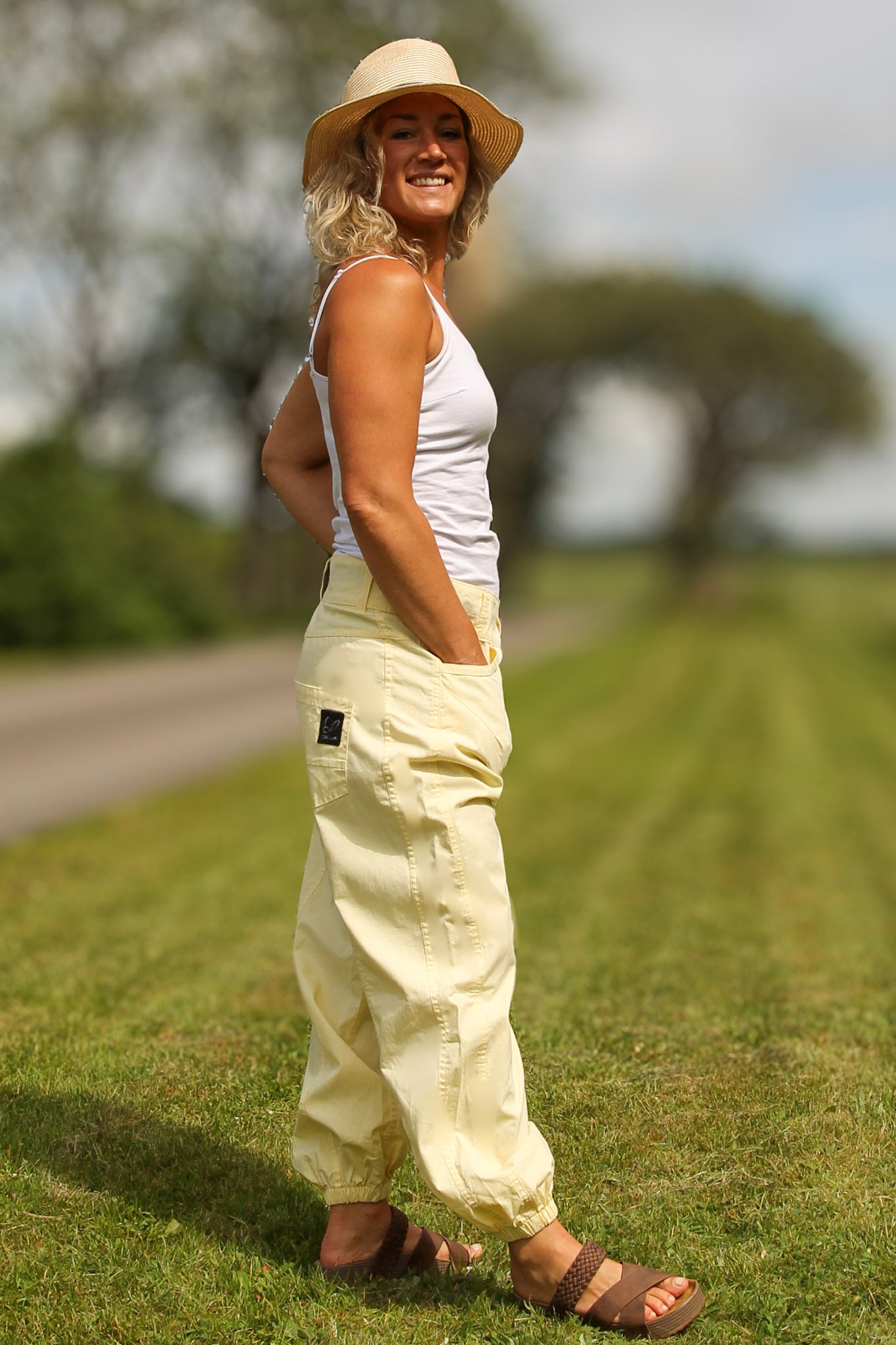 Beige Cargo Broek Grimeton Cargo New Light Beige Crème
