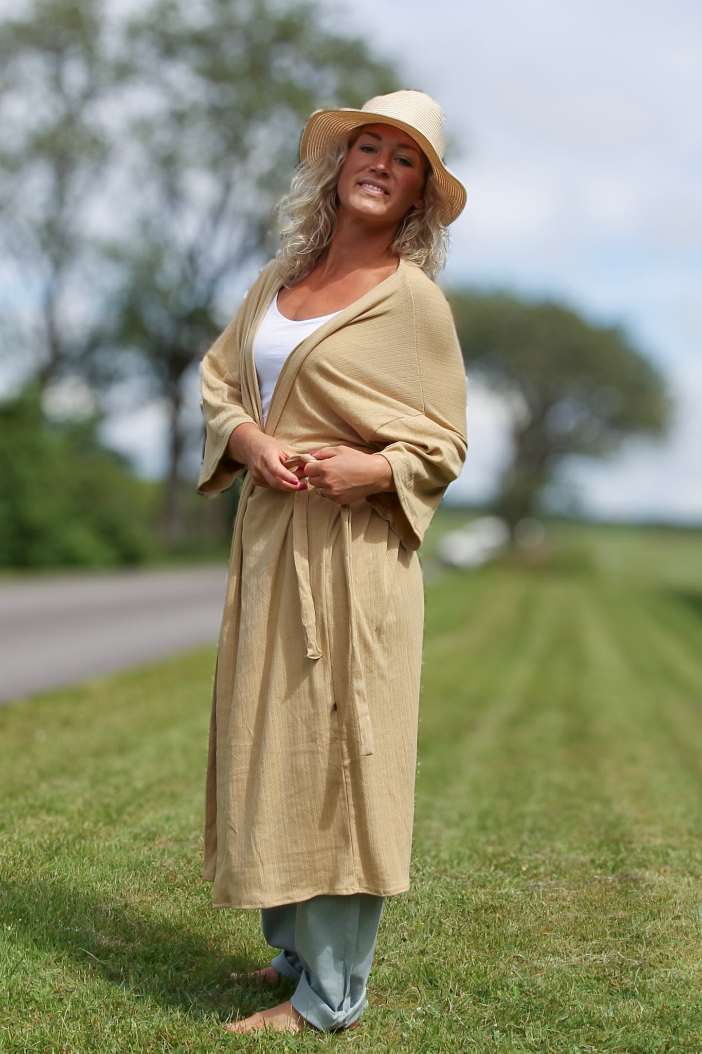 Beige Kimono Nyckelviken Creamy Beige