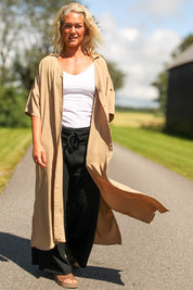 Beige jurk Sahara Longshirt Aarde