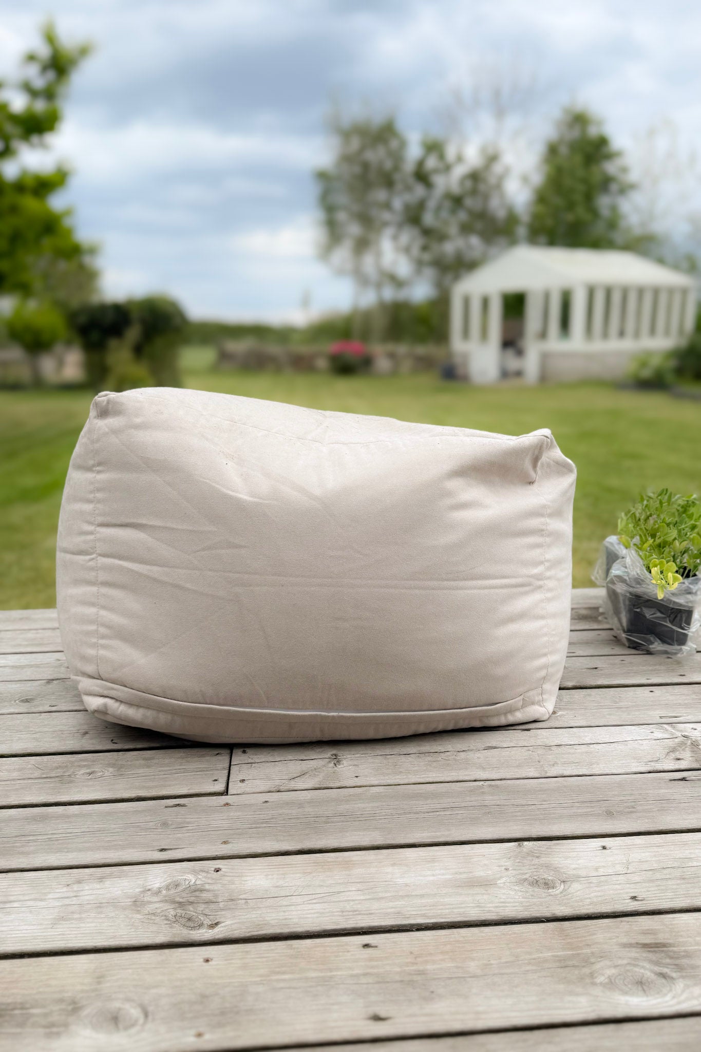 Beige Beanbag Cover Sandön Beige