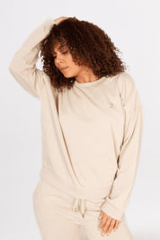 Beige Tjocktröja Bufana Beige