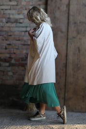 Vit Tunika Whisper Cream Base Stripe