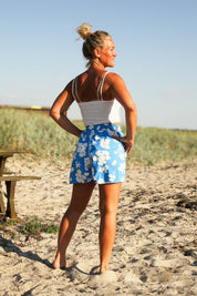 Blå Blommiga Shorts Ronja Sky Blue