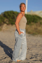 Hiku Broek Grijs Blauw Stretch