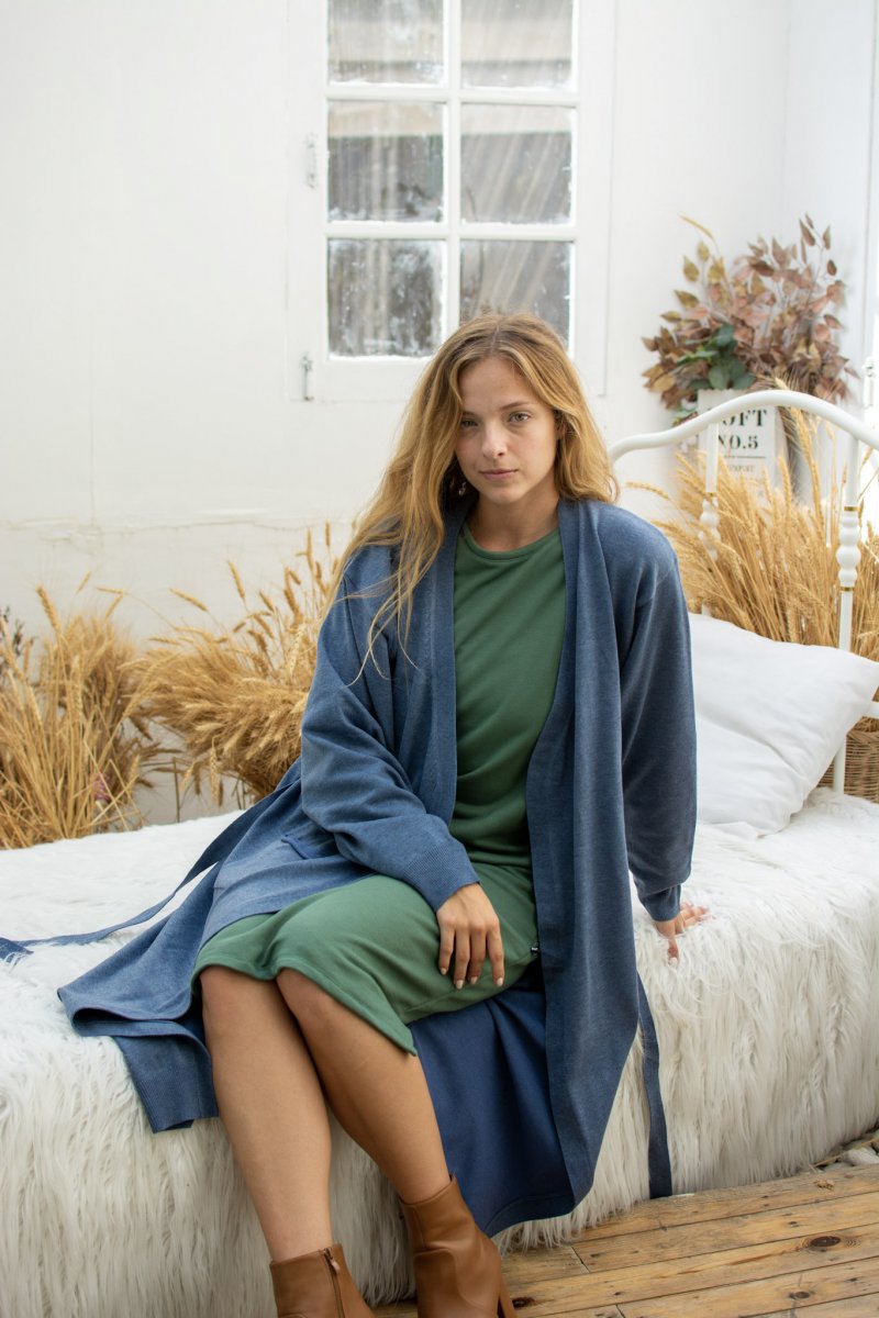 Blå Cardigan Kvarnsveden Blue