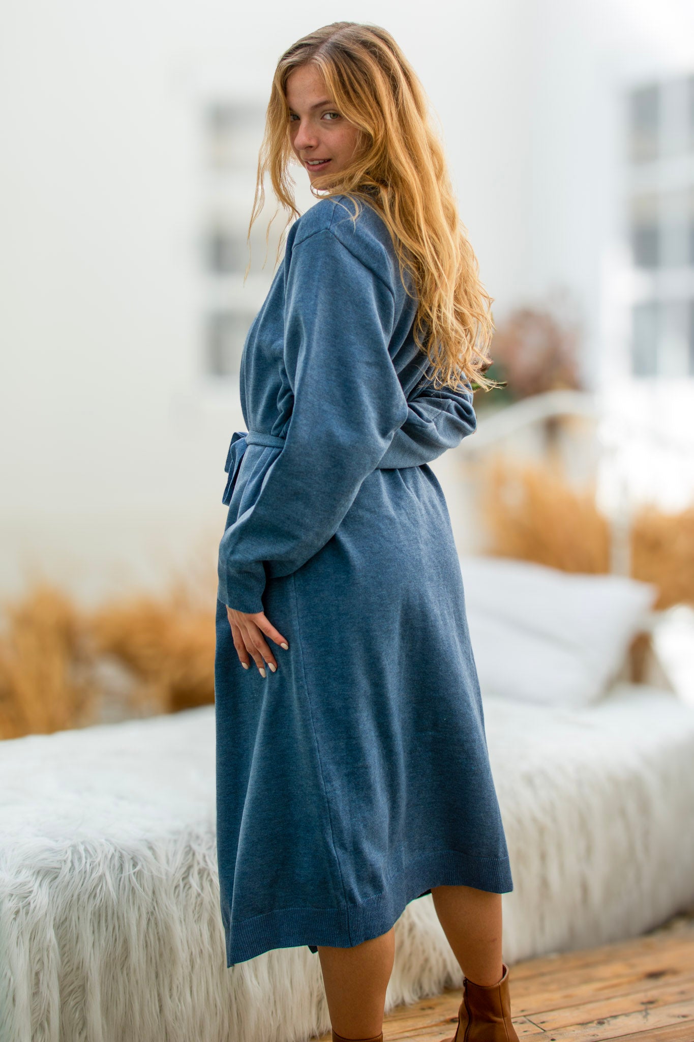 Blå Cardigan Kvarnsveden Blue
