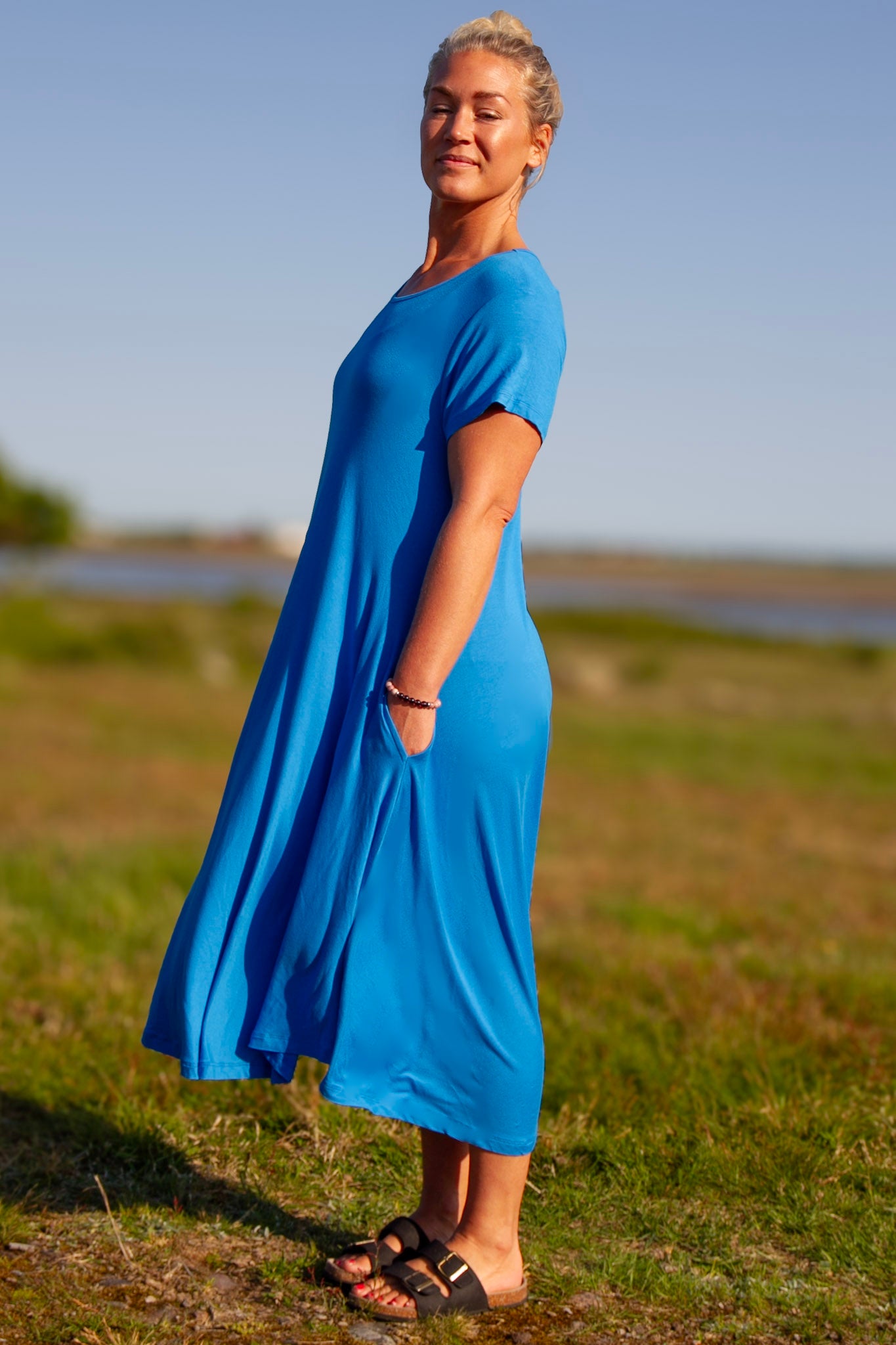 Blå Klänning Ballerina Original Blue