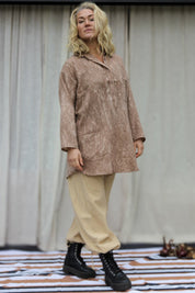 Brun Skjorta Dhalis Crinkle Brown