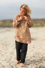 Brun Skjorta Dhalis Crinkle Brown