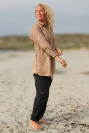 Brun Skjorta Dhalis Crinkle Brown