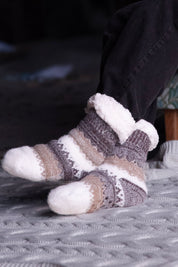 Julestrømper Ternet Rød &amp; Sort