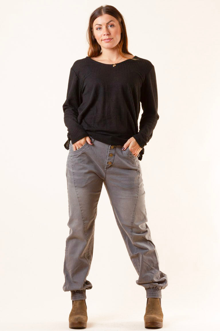 Grå Jeans Tarafala Grey