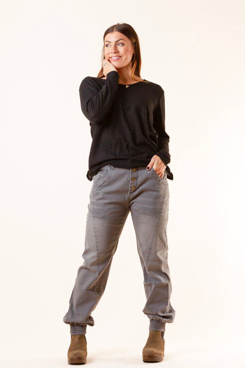 Grå Jeans Tarafala Grey