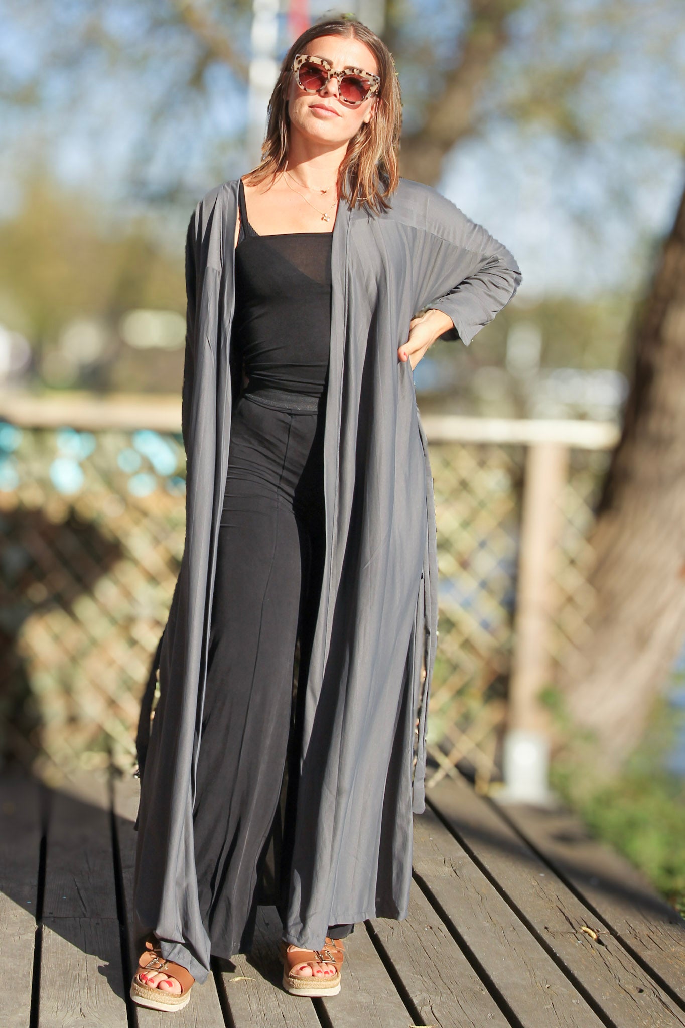 Grå Kimono Victoria Grey