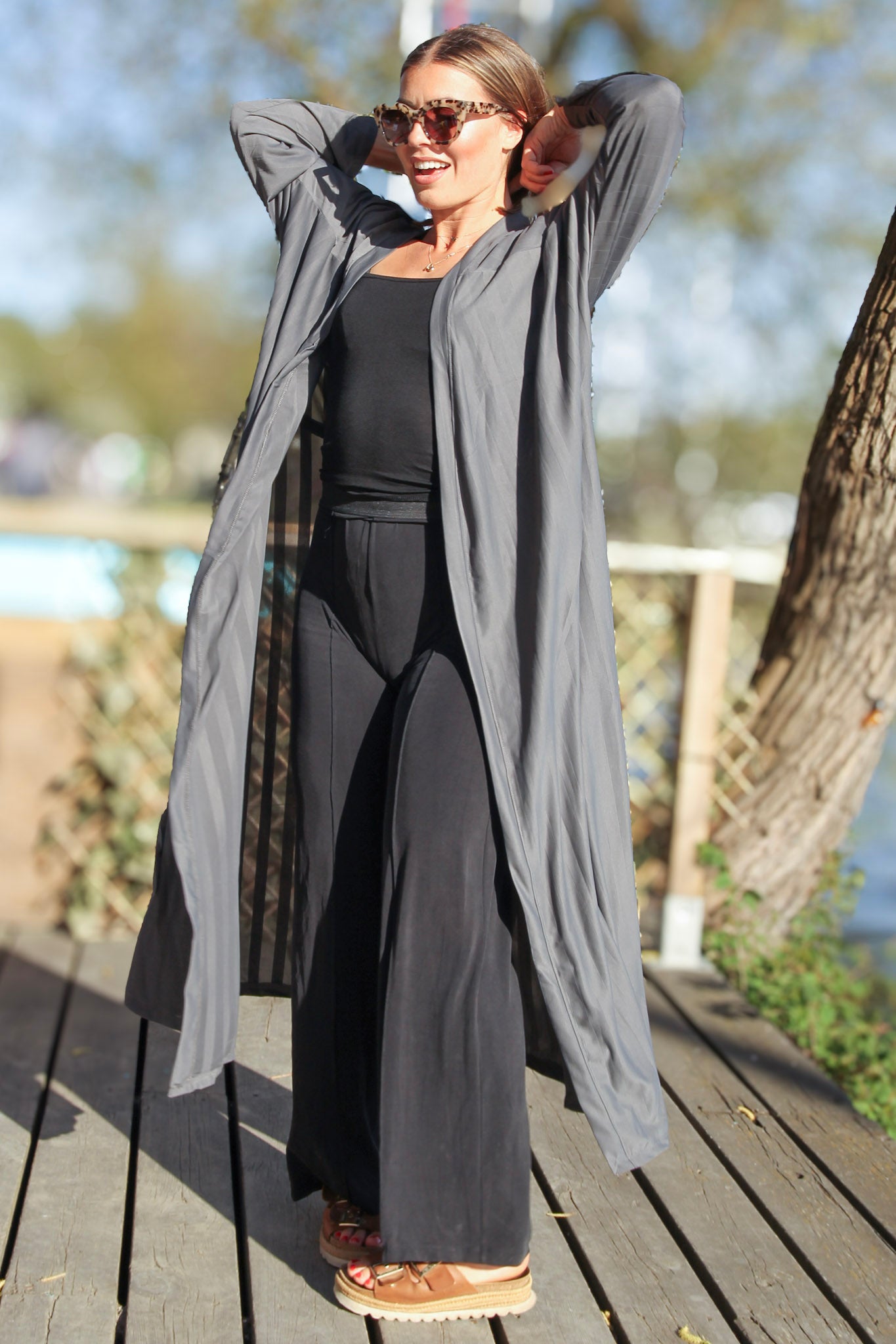 Grå Kimono Victoria Grey