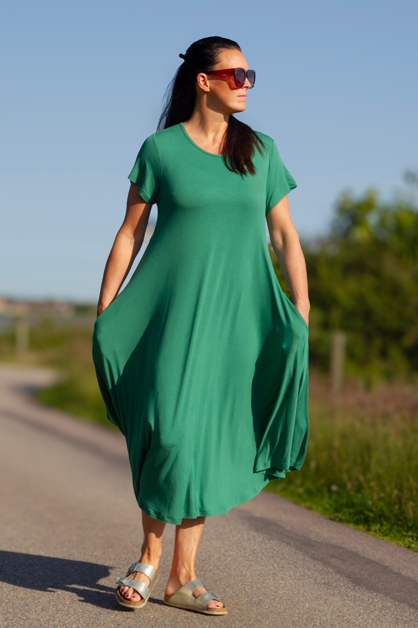 Grön Klänning Ballerina Original Green