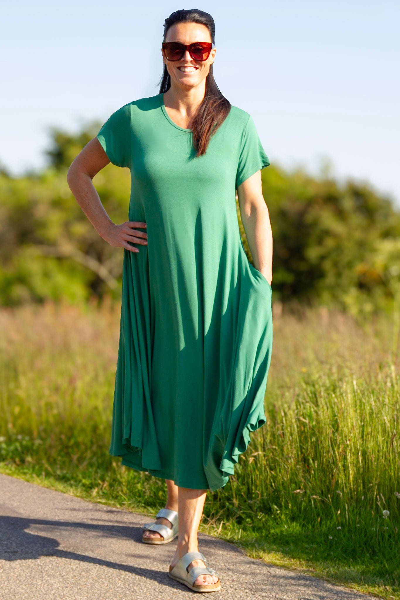 Grön Klänning Ballerina Original Green