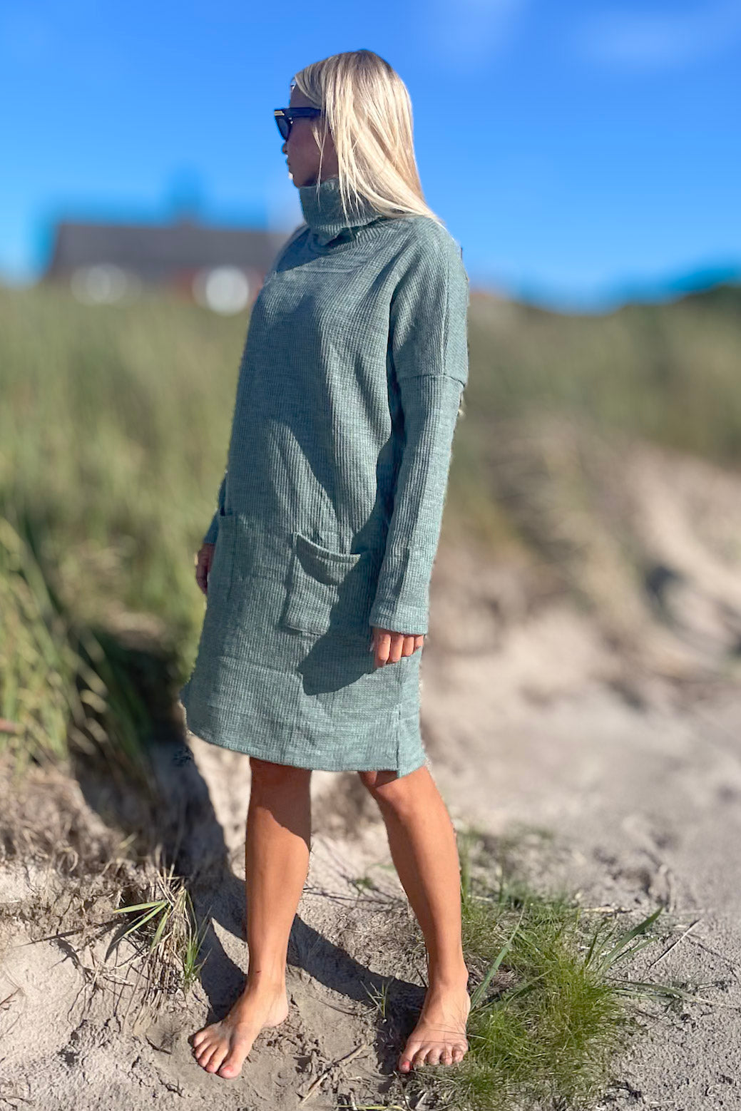 Grön/Blå Tröjklänning Polo Loose Green/blue