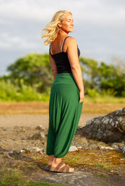 Grön Haremsbyxa Yoga Basic Original Warm Green