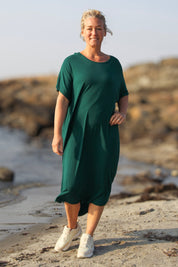 Grön Klänning Eveline Smokepine Green