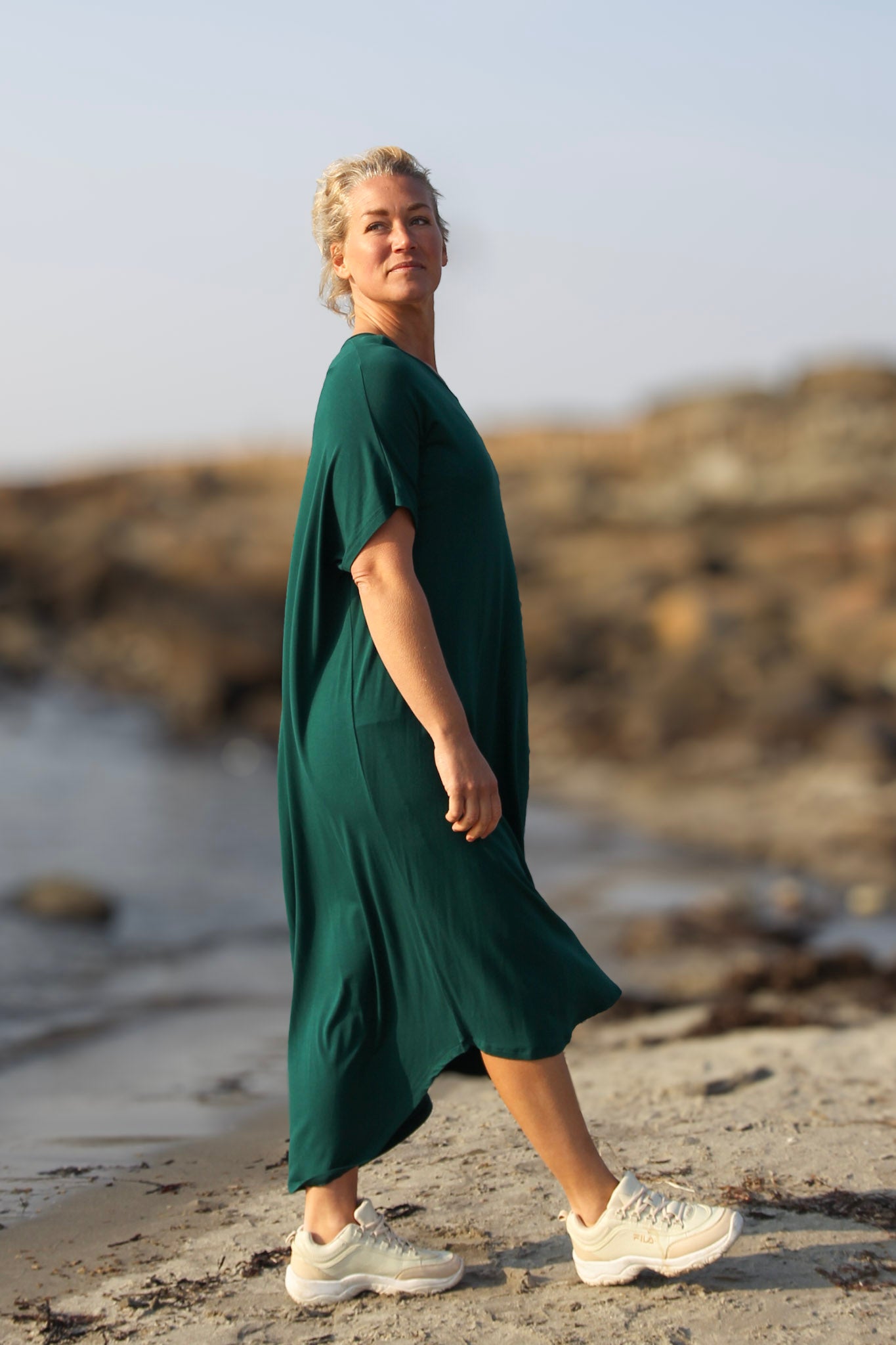 Grön Klänning Eveline Smokepine Green