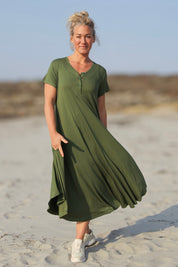 Grön Klänning Ballerina Original Warm Green