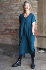 Green Dress Roxy Cold Green