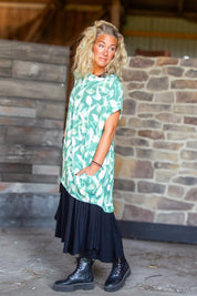 Groene Tuniek Dalia Groene Print
