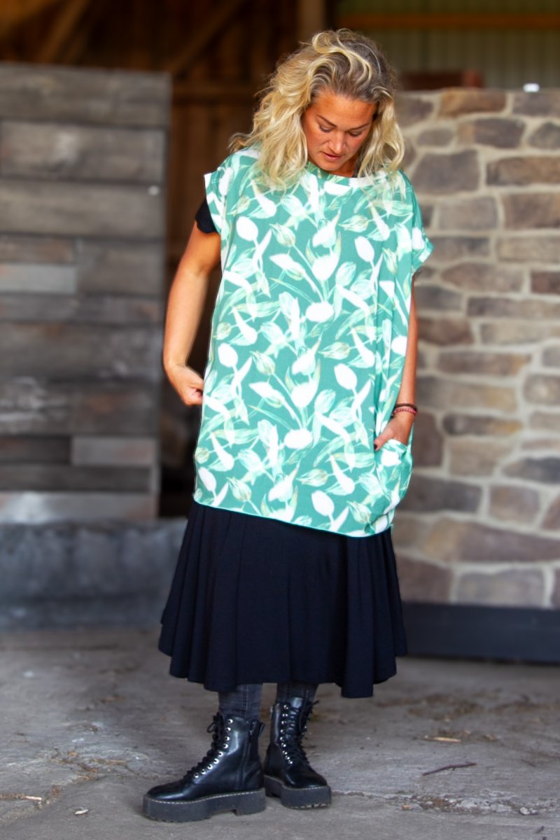 Groene Tuniek Dalia Groene Print