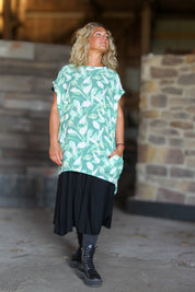Groene Tuniek Dalia Groene Print