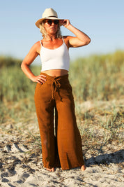 Gelb/Braune Loungehose Pharos Gelb Braun