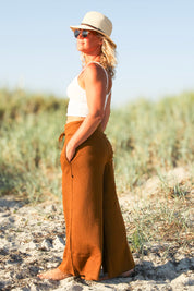 Gelb/Braune Loungehose Pharos Gelb Braun