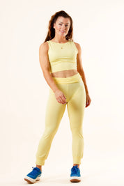 Gelbe Strumpfhose Yoga Stretch Gelb