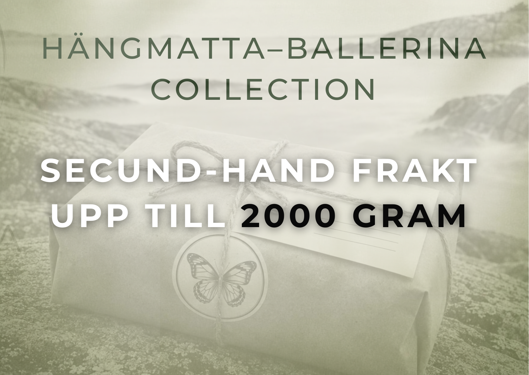 Hängmatta Secondhand-frakt – Spårbar, upp till 2 kg