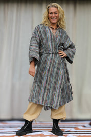 Randig Kimono Aderna Dark Stripe