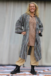 Randig Kimono Aderna Dark Stripe