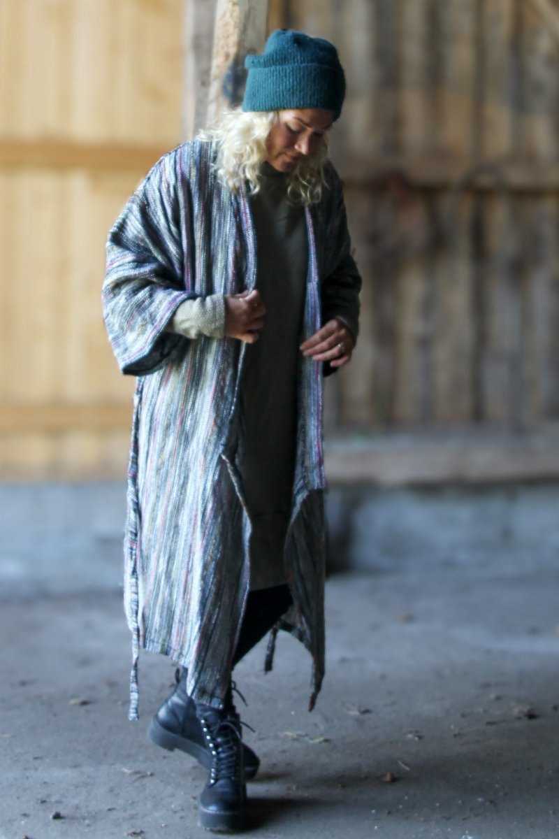 Randig Kimono Aderna Dark Stripe