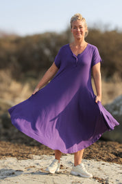 Lila Klänning Lillyane Long Dark Purple