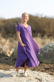 Lila Klänning Lillyane Long Dark Purple