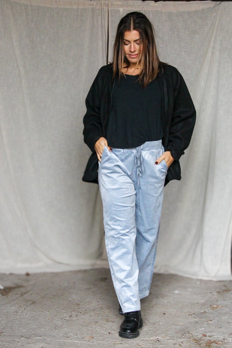 Hiku Broek Grijs Blauw Stretch