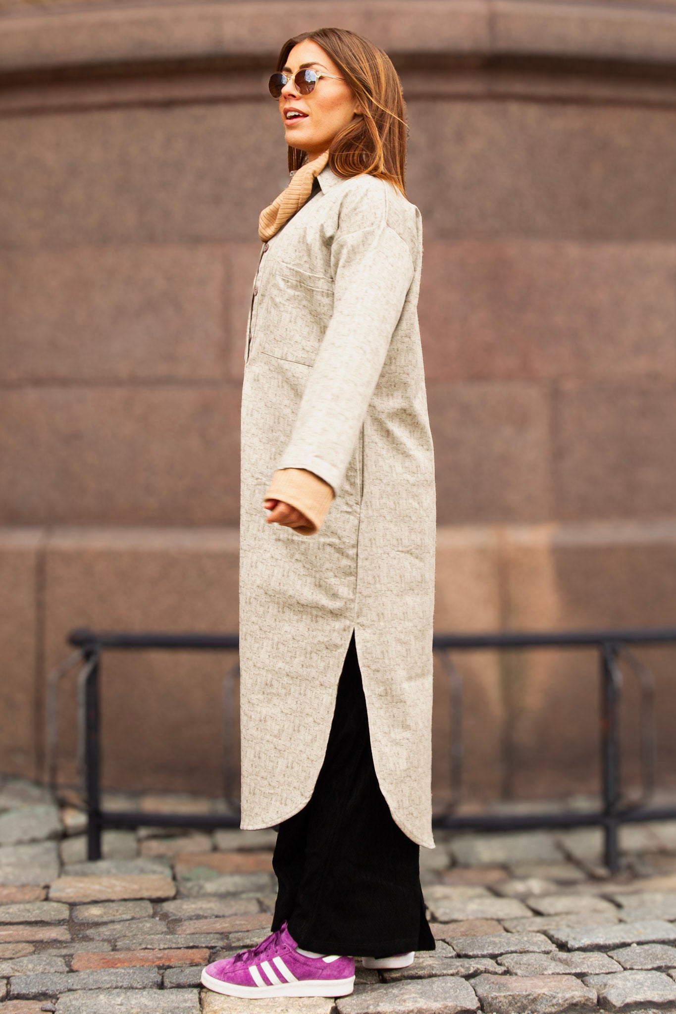 Ljusgrå Jeansskjorta Daly Light Grey