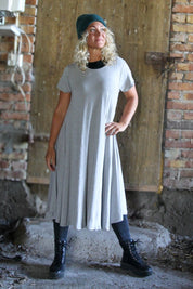 Light Grey Dress Ballerina Original Light Grey