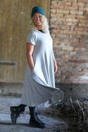 Light Grey Dress Ballerina Original Light Grey